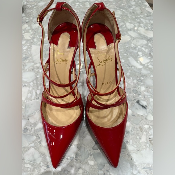 Christian Louboutin Crossfiketa size 38 Red Patent - Picture 6 of 8